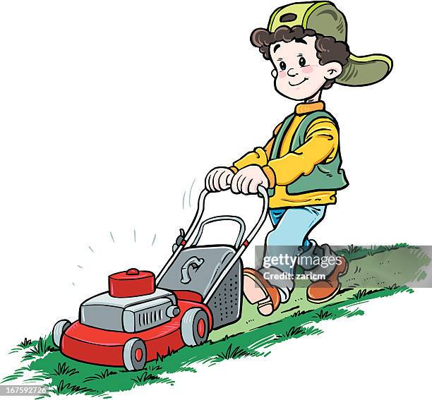 lawn mower - mower stock illustrations