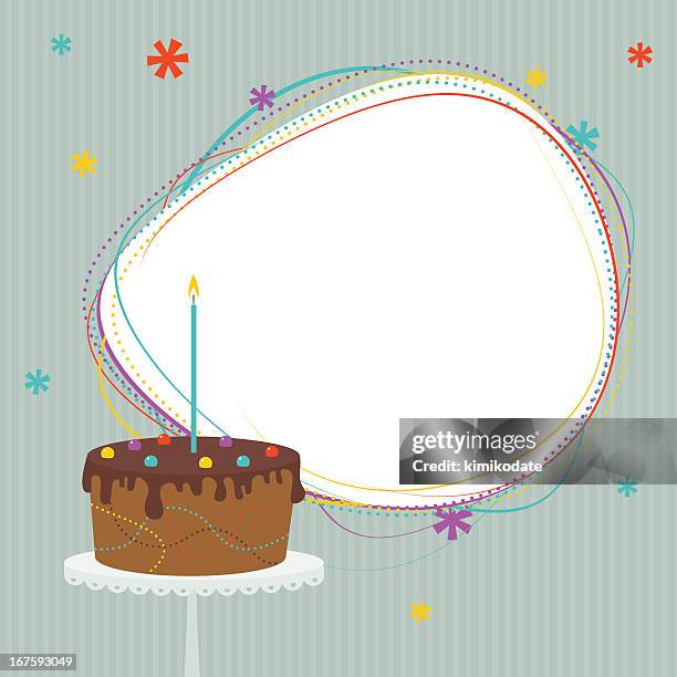 ilustrações de stock, clip art, desenhos animados e ícones de bolo de aniversário com frame - bolo aniversario