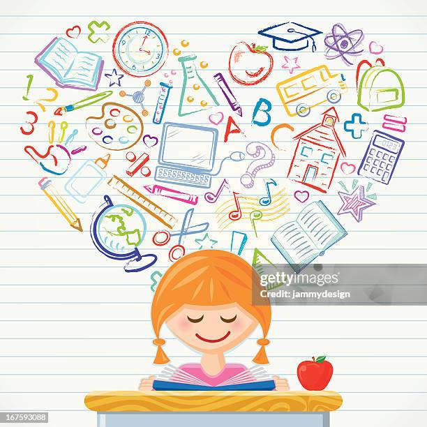 ilustrações de stock, clip art, desenhos animados e ícones de amor de aprendizagem - teacher