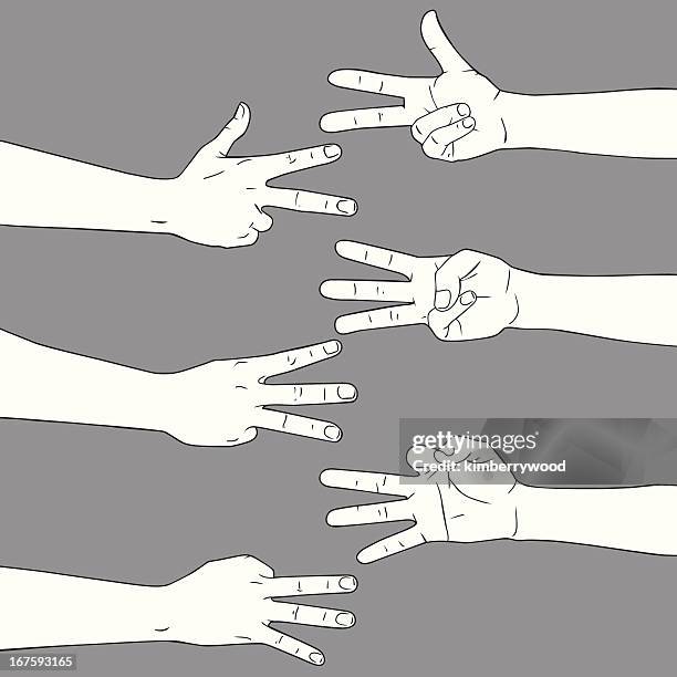 Three Fingers Signs Photos and Premium High Res Pictures - Getty Images