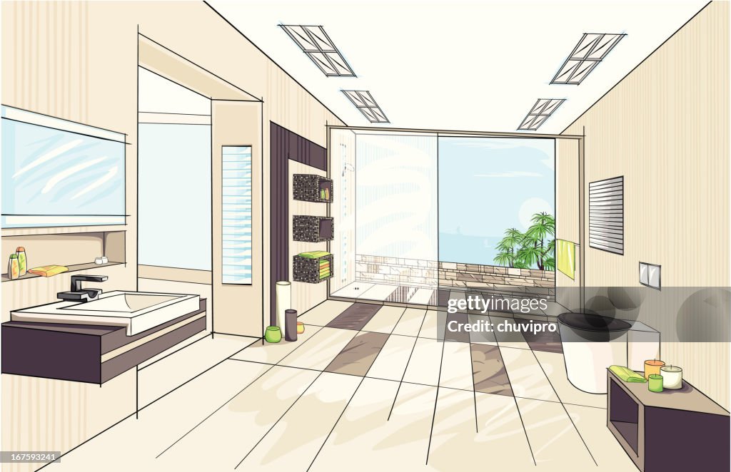 Modern bathroom