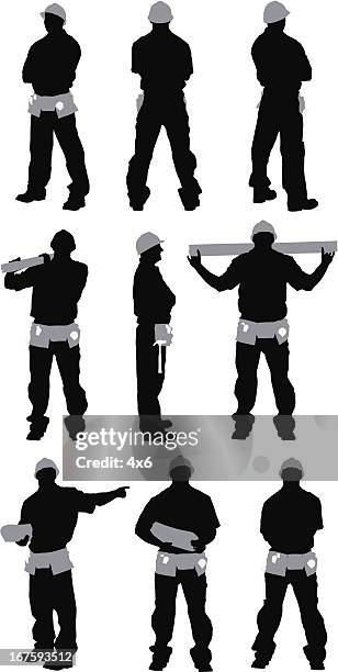 multiple images of a carpenter - 工人階級 幅插畫檔、美工圖案、卡通及圖標