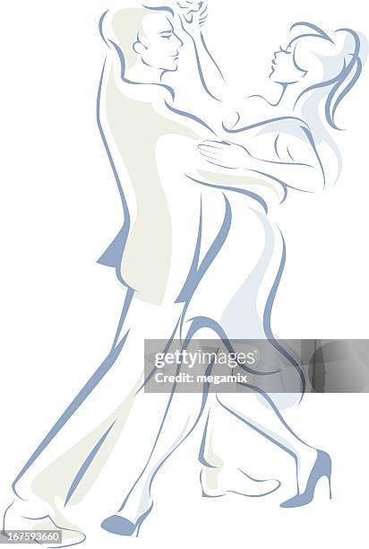 couple dancing. - couple dancing stock illustrations