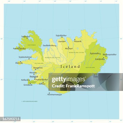 Iceland Vector Map Iceland Vector Map
