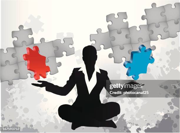 chose the right solution - comprehensive plan stock illustrations