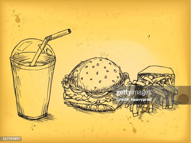 ilustraciones, imágenes clip art, dibujos animados e iconos de stock de comida rápida - bollo con semillas de sésamo