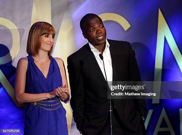 Actors Alison Haislip and Reno Wilson attends the 17th Annual PRISM Awards at the Beverly Hills Hotel on April 25, 2013 in Beverly Hills, California.