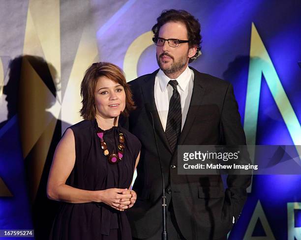 Actors Anna Belknap and Silas Weir Mitchell attend the 17th Annual PRISM Awards at the Beverly Hills Hotel on April 25, 2013 in Beverly Hills,...