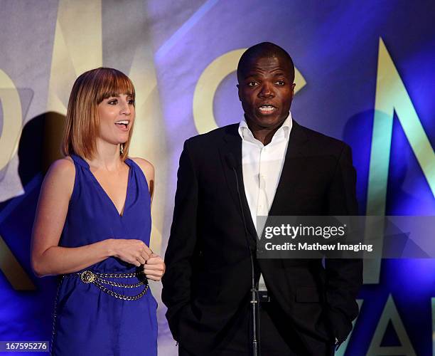 Actors Alison Haislip and Reno Wilson attends the 17th Annual PRISM Awards at the Beverly Hills Hotel on April 25, 2013 in Beverly Hills, California.