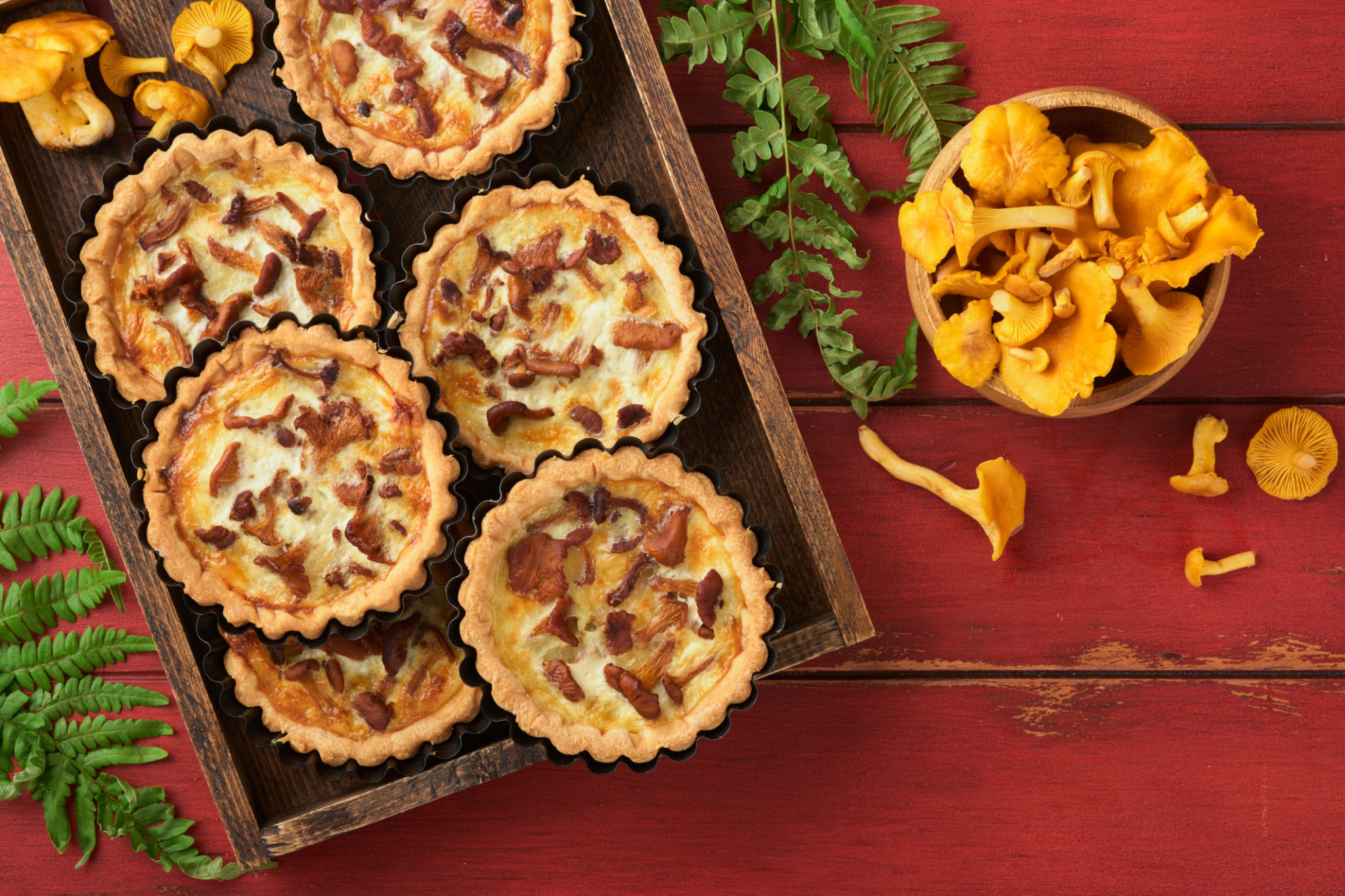 mushroom tart