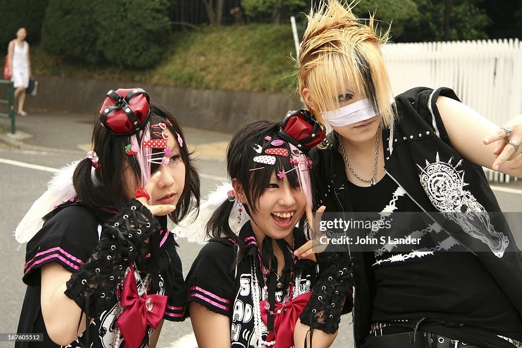 Every Sunday cosplay characters converge on Harajuku Tokyo's...