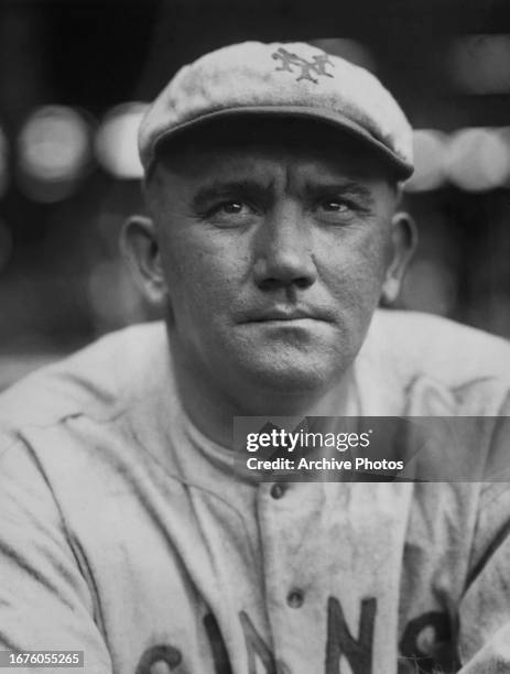 Portrait of Phil "Shufflin Phil" Douglas , Right handed Pitcher for the New York Giants during the Major League Baseball National League season circa...