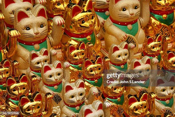 The Maneki Neko, literally means "Beckoning Cat", is also known as Welcoming Cat, Lucky Cat, Money Cat or Fortune Cat. They are common Japanese...