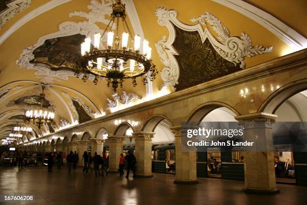 The Moscow Metro is an attraction in itself. Frescoed ceilings, chandeliers, art nouveau benches - what other subway system in the world can boast...