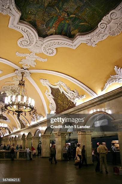 The Moscow Metro is an attraction in itself. Frescoed ceilings, chandeliers, art nouveau benches - what other subway system in the world can boast...