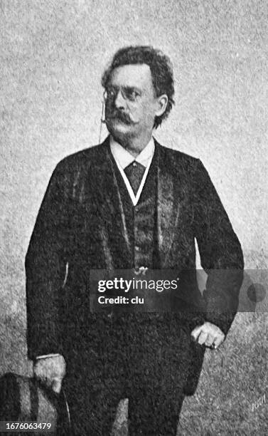 eugen gura, opera singer - opera singer stock illustrations