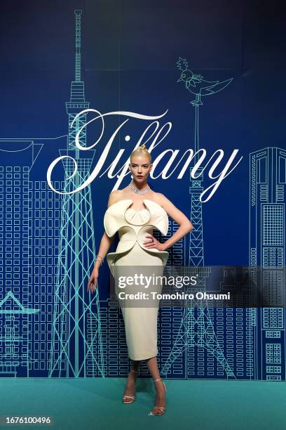 Anya Taylor-Joy attends the opening event of Tiffany & Co.'s new store in Omotesando on September 12, 2023 in Tokyo, Japan.