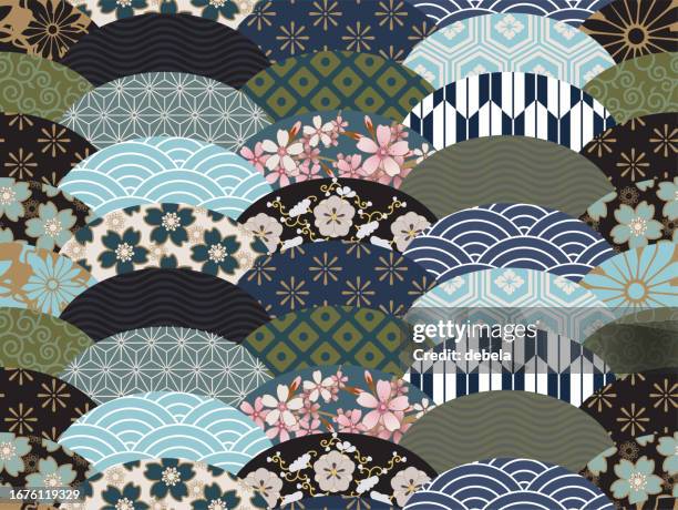 Japanese Collage Patterns 1,634 Japanese Cloud Pattern Stock Photos, High-Res Pictures, and ...