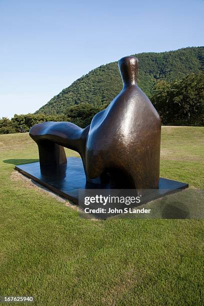 Reclining Figure: Arch Leg" by Henry Moore - The Hakone Open Air Museum creates a harmonic balance of the nature of Hakone National Park with art in...