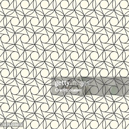 Honeycomb pattern of interconnected circles and lines. Honeycomb pattern of interconnected circles and lines.
