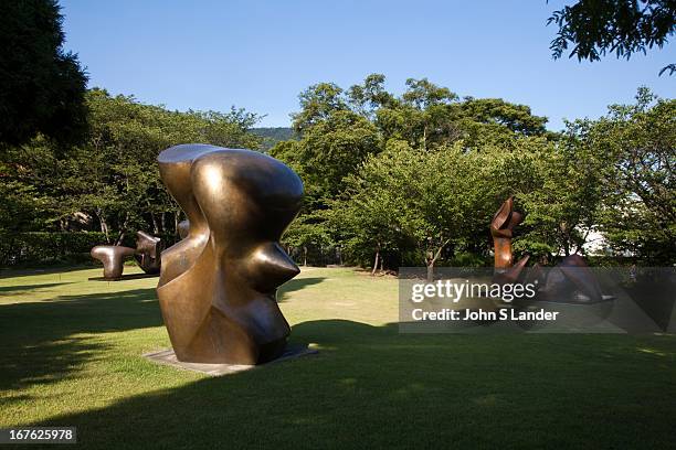 Large Spindle Piece" Henry Moore - The Hakone Open Air Museum creates a harmonic balance of the nature of Hakone National Park with art in the form...