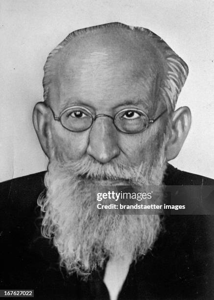 The German social democratic political theorist and politician Eduard Bernstein. Photograph. About 1930. Der sozialdemokratische Theoretiker und...