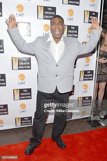 Comedian Tracy Morgan attends the Celebrating The Arts In American Dinner Party With Distinguished Women In Media Presented By Landmark Technology...