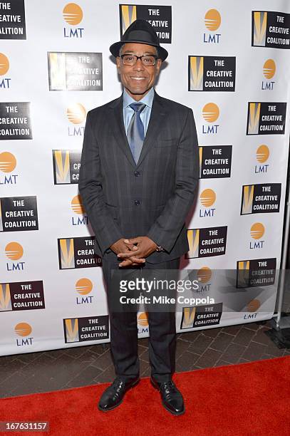 Actor Giancarlo Esposito attends the Celebrating The Arts In American Dinner Party With Distinguished Women In Media Presented By Landmark Technology...
