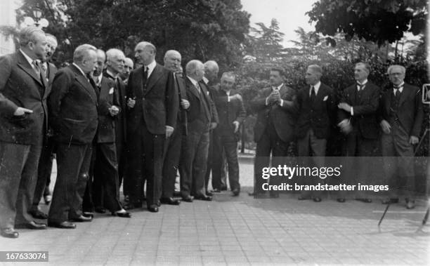 Opening of the Lausanne Conference of reparations between Germany and the victorious powers of World War II. The chief delegates James Ramsay...
