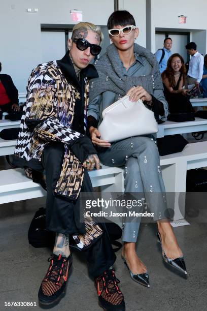 Chris Lavish and Katya Tolstova attend the Concept Korea fashion show during New York Fashion Week The Shows at Gallery at Spring Studios on...