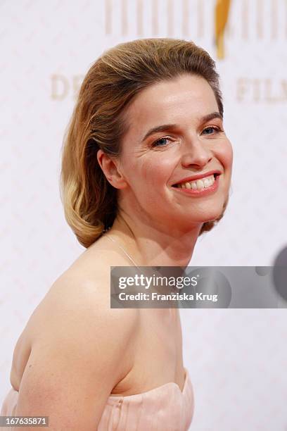 Thekla Reuten attends the Lola German Film Award 2013 at Friedrichstadt-Palast on April 26, 2013 in Berlin, Germany.