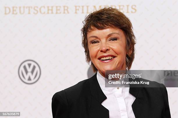 Katrin Sass attends at the Lola German Film Award 2013 at Friedrichstadt-Palast on April 26, 2013 in Berlin, Germany.