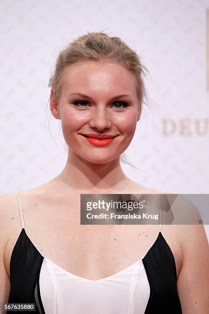 Rosalie Thomass attends the Lola German Film Award 2013 at Friedrichstadt-Palast on April 26, 2013 in Berlin, Germany.