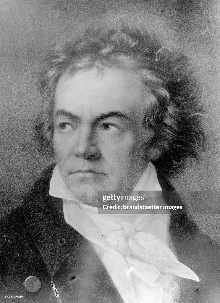 The german composer Ludwig van Beethoven. Portrait (Photo by Imagno/Getty Images) Der deutsche Komponist Ludwig van Beethoven. Portrait.