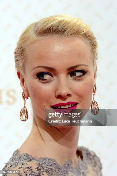 Franziska Knuppe attends the Lola German Film Award 2013 at Friedrichstadtpalast on April 26, 2013 in Berlin, Germany.