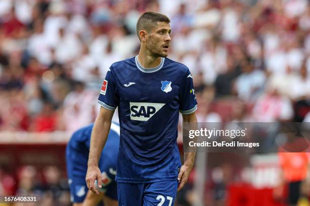 Andrej Kramaric of TSG 1899 Hoffenheim looks on during the Bundesliga match between 1. FC Köln and TSG Hoffenheim at RheinEnergieStadion on September...