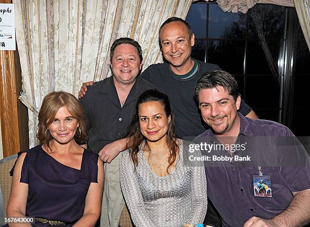 Tracey Gold, Scott Schwartz, Keith Coogan, Joanie Miller and Jeremy Miller attend the 2013 Chiller Theatre Expo at Sheraton Parsippany Hotel on April...