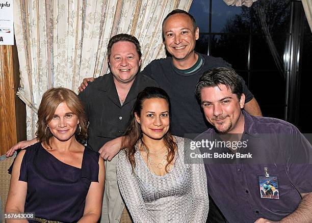 Tracey Gold, Scott Schwartz, Keith Coogan, Joanie Miller and Jeremy Miller attend the 2013 Chiller Theatre Expo at Sheraton Parsippany Hotel on April...