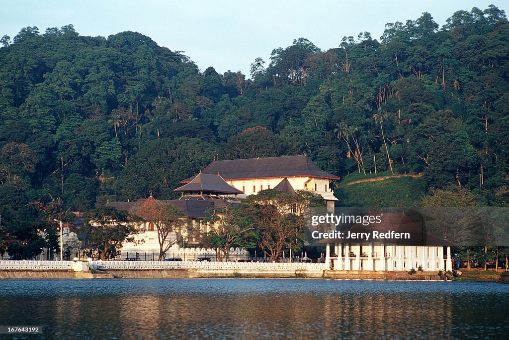 A view of the building complex housing The Temple of the...