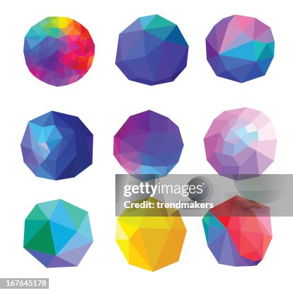 Polygonal Abstracts Set Polygonal Abstracts Set