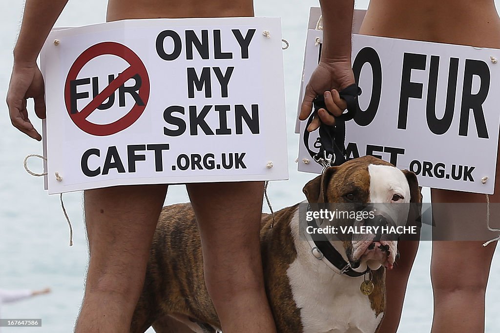 FRANCE-ENVIRONMENT-ANIMALS-FUR-PROTEST