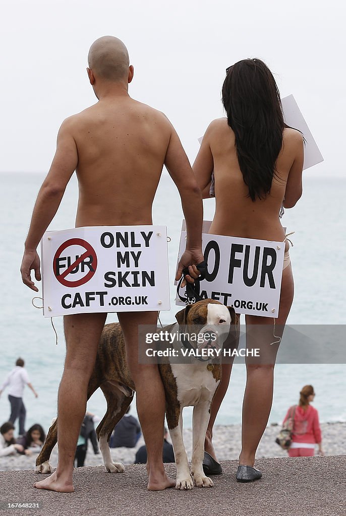 FRANCE-ENVIRONMENT-ANIMALS-FUR-PROTEST