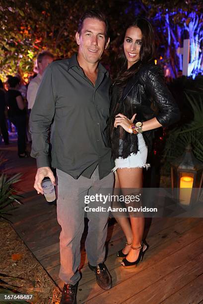 Thomas Ravenel and Rouge Apker attend Miami Beach Polo Event at W South Beach Hotel & Residences on April 26, 2013 in Miami Beach, Florida.