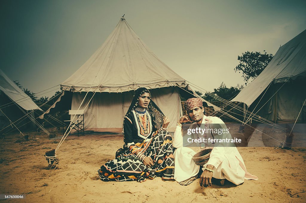 Indian Entertainers pela sua Tenda