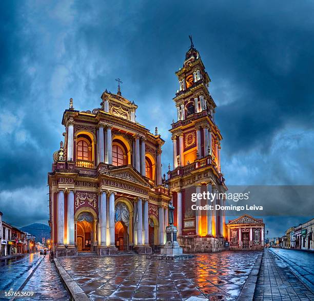 church of saint francis in the city of salta - salta provincie stockfoto's en -beelden