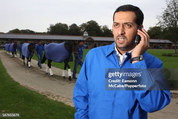Mahmood Al Zarooni, trainer with the Godolphin group, at Malton Paddocks in Newmarket, Suffolk, 9th September 2010.