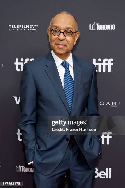 George C. Wolfe attends the "Rustin" premiere during the 2023 Toronto International Film Festival at Princess of Wales Theatre on September 12, 2023...