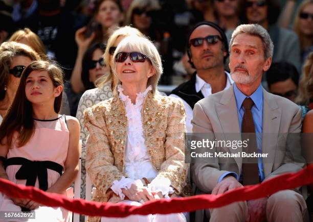 Viva Vadim, Shirlee Mae Adams and Robert Wolders attend actress Jane Fonda's Handprint/Footprint Ceremony during the 2013 TCM Classic Film Festival...