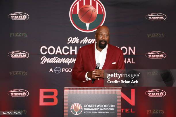 Head Coach of Indiana Hoosiers Men's Basketball, Mike Woodson speaks a 2023 Coach Woodson Indianapolis Pairings Party Presented By BURN Lounge, A PGD...