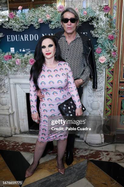 Olvido Gara, AKA Alaska and Mario Vaquerizo attend the presentation of 10.1 Collection at Duques De Santoña Palace on September 12, 2023 in Madrid,...